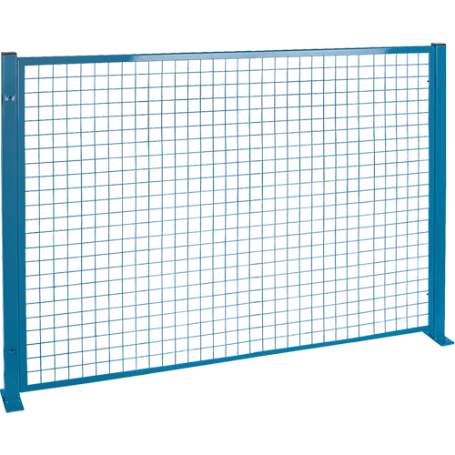 Perimeter Guards - Mesh Style, 4' H x 8' W, Blue Groupe Generik