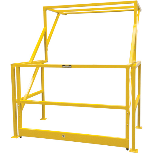Barri&egrave;re de s&eacute;curit&eacute; pour mezzanine, 70" lo x 77" ha, 78" &eacute;lev&eacute;e, Jaune Groupe Generik