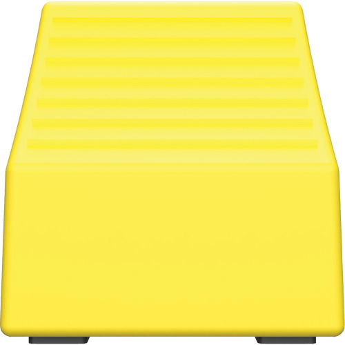 Cale de roue ultra-robuste pour l'exploitation mini&egrave;re Checkers Safety sans support, PEHD, Jaune, 14-1/2" la x 17-1/2" p x 16" h Groupe Generik