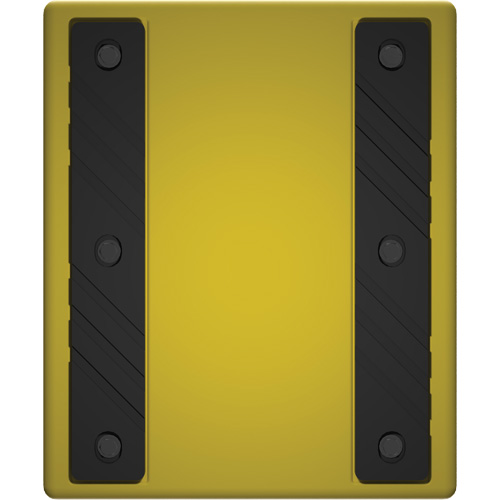 Cale de roue ultra-robuste pour l'exploitation mini&egrave;re Checkers Safety sans support, PEHD, Jaune, 14-1/2" la x 17-1/2" p x 16" h Groupe Generik