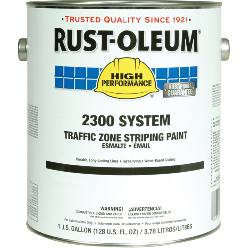 2300 System Traffic Zone Striping Paint, Yellow, Gallon Groupe Generik