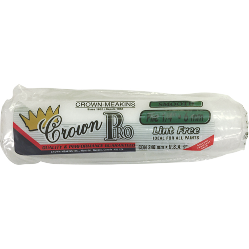 Professional Lint-Free Paint Roller Cover, 6 mm (1/4") Nap, 240 mm (9-1/2") L Groupe Generik