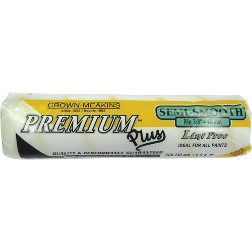 Professional Lint-Free Paint Roller Cover, 10 mm (3/8") Nap, 240 mm (9-1/2") L Groupe Generik