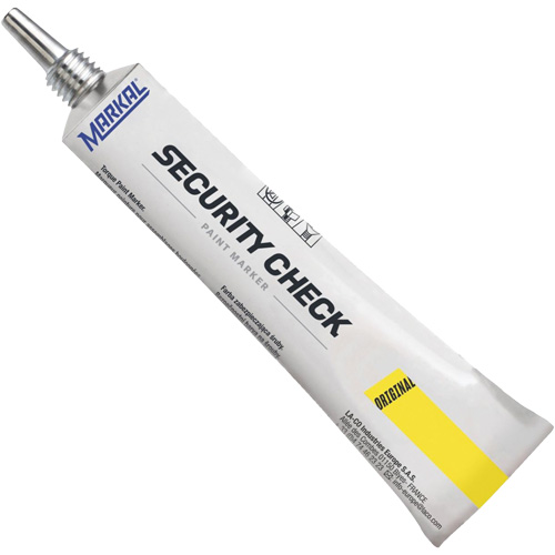Marqueur de peinture de contr&ocirc;le de s&eacute;curit&eacute;, 1,7 oz, Tube, Jaune Groupe Generik