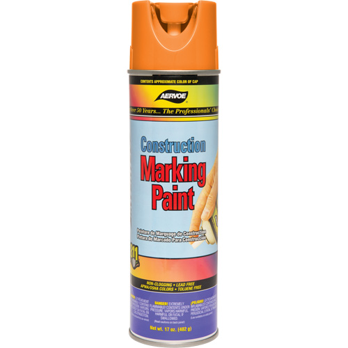 Peinture de marquage de construction, 17 oz, Canette a&eacute;rosol Groupe Generik