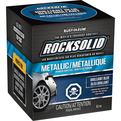 Additifs de poudre m&eacute;tallique RockSolid, 60 ml, Bouteille, Bleu brillant Groupe Generik