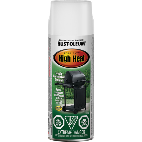Specialty High Heat Enamel Spray Paint, Aerosol Can, White Groupe Generik