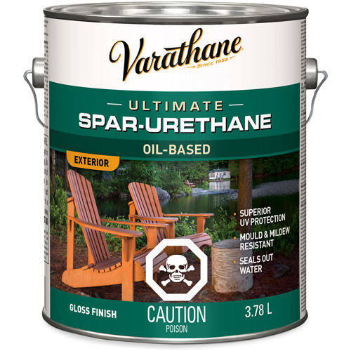 Varathane&reg; Diamond Outdoor Wood Finish, 3.78 L, Clear, Gloss Groupe Generik