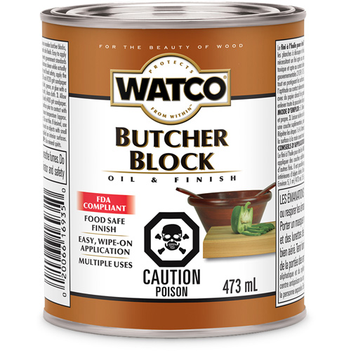 Watco&reg; Butcher Block Oil & Finish, 473 ml, Clear, Transparent Groupe Generik