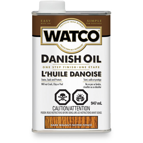 Huile danoise Watco, 947 ml, Noyer fonc&eacute;, Transparent Groupe Generik