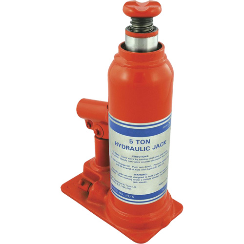 JHJ-5 Crics &agrave; bouteille pour usage tr&egrave;s intensif, 5 tonne(s), 15-3/8" Hauteur &eacute;lev&eacute;e Groupe Generik