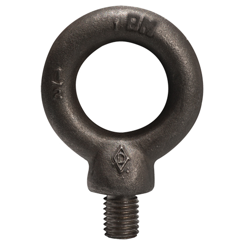 Machinery Eye Bolts, 1/2" Dia., 1-1/2" L, Uncoated Natural Finish, 5000 lbs. (2.5 tons) Capacity Groupe Generik