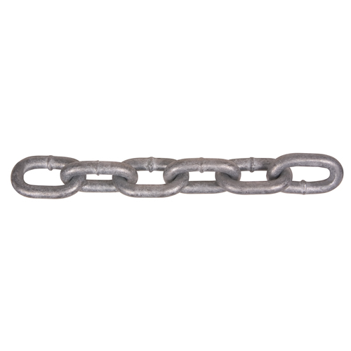 Hot-Dipped Galvanized Chains, Carbon Steel, 1/2" x 200' (60.96 m) L, Grade 40, 9200 lbs. (4.6 tons) Load Capacity Groupe Generik