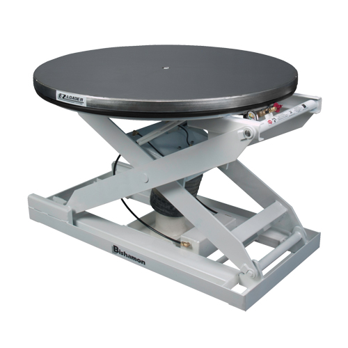 Positionneur pour palette &agrave; nivellement automatique EZ Loader E - plateforme en acier inoxydable, 43" lo x 43" la, Capacit&eacute; 4000 lb Groupe Generik