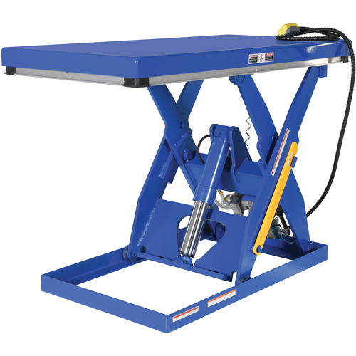 Table &eacute;l&eacute;vatrice &agrave; ciseaux hydraulique, Acier, 60" lo x 30" la, Cap. 3000 lb Groupe Generik