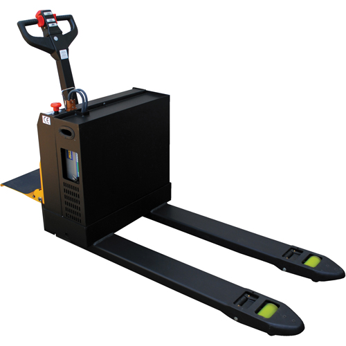 Fully Powered Electric Pallet Truck With  Stand-On Platform, 4500 lbs. Cap., 48" L x 30.25" W Groupe Generik