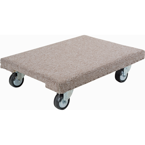 Wood Dollies - Medium-Duty, Polyolefin Wheels, 900 lbs. Capacity, 18" W x 24" D x 7" H Groupe Generik