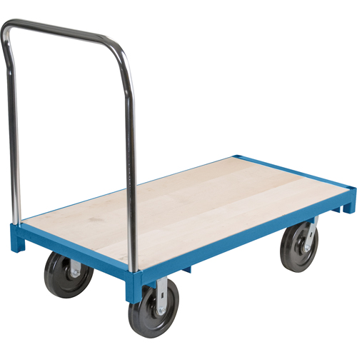 Chariot &agrave; plateforme robuste, 96" lo x 48" la, Capacit&eacute; de 2500 lb, Roues en Nylon Groupe Generik
