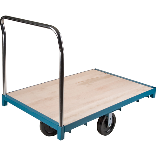 Chariot &agrave; plateforme robuste, 96" lo x 48" la, Capacit&eacute; de 2500 lb, Roues en Nylon Groupe Generik