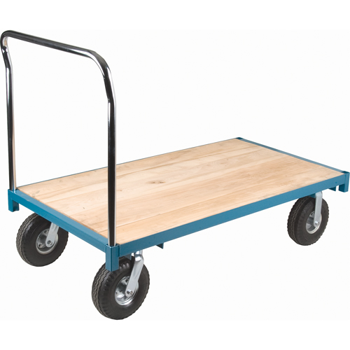 Heavy-Duty Platform Truck, 48" L x 24" W, 1200 lbs. Capacity, Pneumatic Casters Groupe Generik