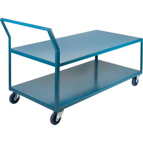 Chariots surbaiss&eacute;s robustes, 2 niveaux, 24" la x 60" p x 40" h, 1200 lb Cap Groupe Generik