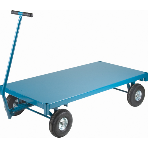 Chariots &agrave; plateforme - Chariots wagon ergonomiques &agrave; plateforme, 30" la x 60" la x Capacit&eacute; 1000 lb Groupe Generik