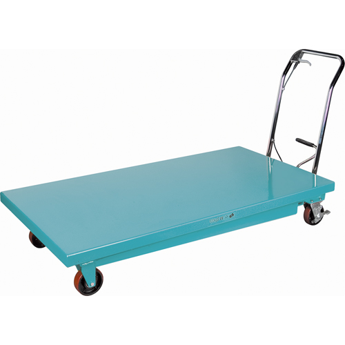 Heavy-Duty Hydraulic Scissor Lift Table, 63" L x 31-7/8" W, Steel, 1100 lbs. Capacity Groupe Generik