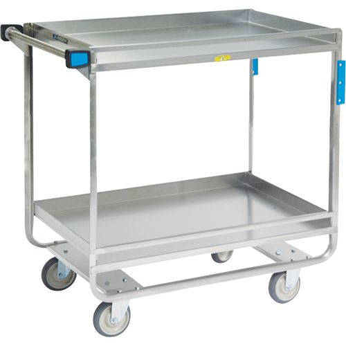 Chariots avec barres de retenue, 2 Tiers, 23" la x 37-1/4" h x 38-5/8" p, Capacit&eacute; 700 lb Groupe Generik
