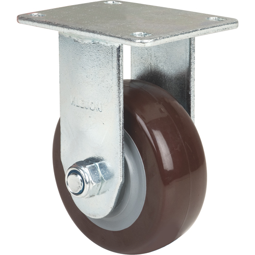 Caster, Rigid, 4" (101.6 mm), Polyurethane, 440 lbs. (199.58 kg.) Groupe Generik