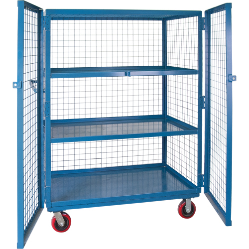Chariot en treillis m&eacute;tallique, 3 niveaux, 51" lo x 32" la x 62,5" h, Cap. 2400 lb Groupe Generik
