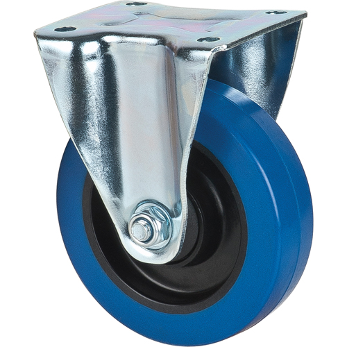 Blue Caster, Rigid, 5" (127 mm), Rubber, 400 lbs. (181 kg.) Groupe Generik