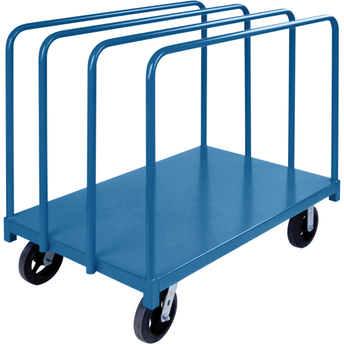 Chariot robuste pour transport de panneaux avec rails &agrave; palier unique, 48" x 30" x 45", Capacit&eacute; 2000 lb Groupe Generik