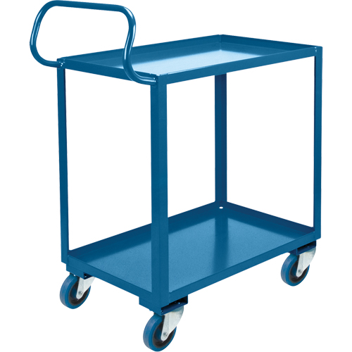 Ergonomic Shelf Truck, 800 lbs. Capacity, Steel, 26" W x 37" H x 38" D, Lip Up Groupe Generik