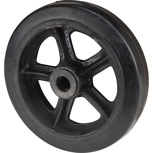 Roue en caoutchouc moul&eacute;, 8" (203 mm) dia. x 2" (51 mm) la, Capacit&eacute; de 400 lb (181 kg) Groupe Generik