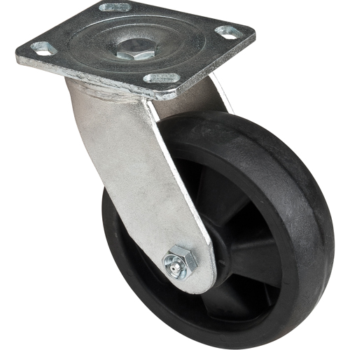 Roulettes haute temp&eacute;rature, Pivotant, 6" (152,4 mm), Nylon, 880 lb (399 kg) Groupe Generik