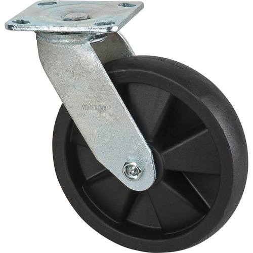 Roulettes haute temp&eacute;rature, Pivotant, 8" (203,2 mm), Nylon, 1000 lb (453 kg) Groupe Generik