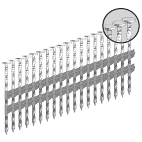 21° Strip Nails - Plastic Collated Groupe Generik