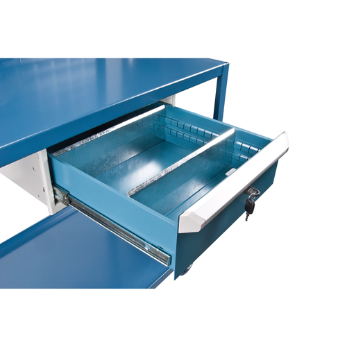 Mobile Service Cart, 2 Tiers, 24" W x 57" H x 40" D, 1200 lbs. Capacity Groupe Generik