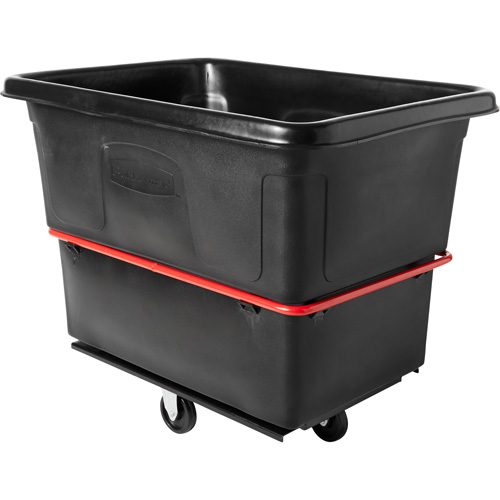 Chariot cubique utilitaire &agrave; usage intensif, Plastique recycl&eacute; noir, 48-1/4" lo x 34-1/8" la x 37-7/8" h, Volume 20 pi³, Capacit&eacute; 1200 lb Groupe Generik