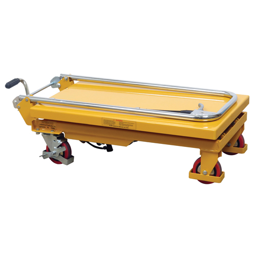 Hydraulic Scissor Lift Table, 17.75" L x 27.5" W/27-1/2" L x 17-3/4" W, Steel, 330 lbs. Capacity Groupe Generik