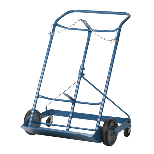 Professional Double Gas Cylinder Truck CC-2, Mold-on Rubber Wheels, 16-7/8" W x 7-1/4" L Base, 500 lbs. Groupe Generik