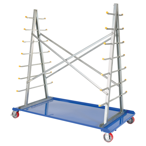 A-Frame Bar & Pipe Cart, Steel, 36-3/4" W x 73-3/4" D x 72-1/2" H, 2000 lbs. Capacity Groupe Generik