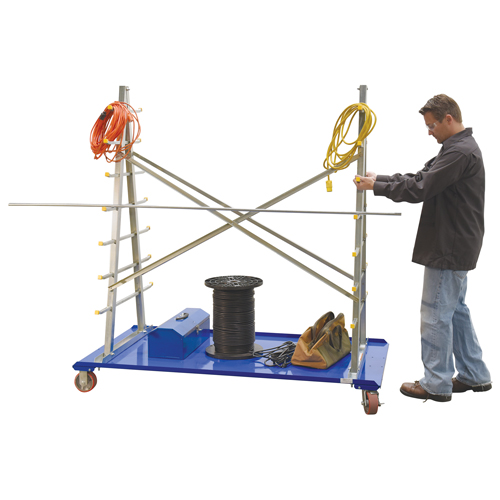 A-Frame Bar & Pipe Cart, Steel, 36-3/4" W x 73-3/4" D x 72-1/2" H, 2000 lbs. Capacity Groupe Generik