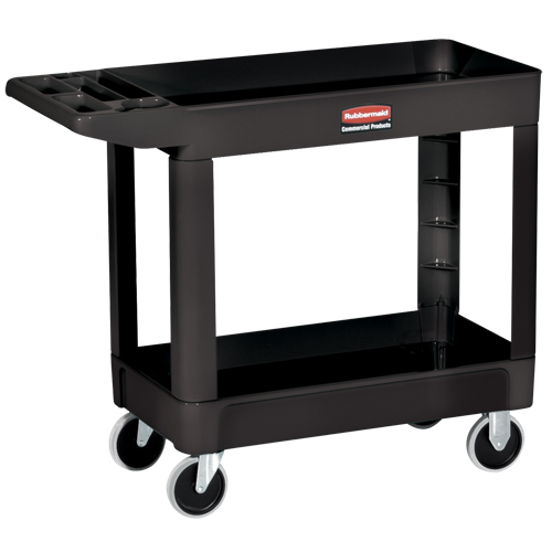 Heavy-Duty Utility Cart - 4520-89, 2 Tiers, 25-7/8" x 33-1/4" x 45-1/4", 500 lbs. Capacity Groupe Generik