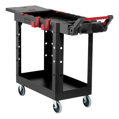 Heavy-Duty Adaptable Utility Cart, 2 Tiers, 25-1/5" x 36" x 51-1/2", 500 lbs. Capacity Groupe Generik