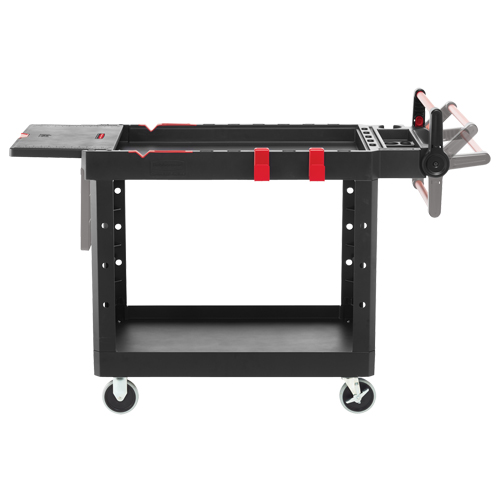Heavy-Duty Adaptable Utility Cart, 2 Tiers, 25-1/5" x 36" x 51-1/2", 500 lbs. Capacity Groupe Generik
