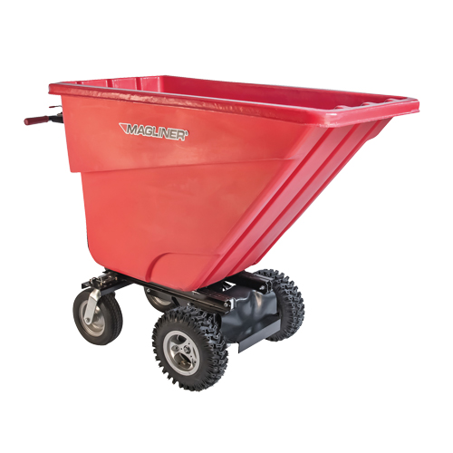 Chariot &agrave; bascule motoris&eacute;, Capacit&eacute; 13.5 cu.ft., 45" h x 26-1/2" la x 68" p Groupe Generik