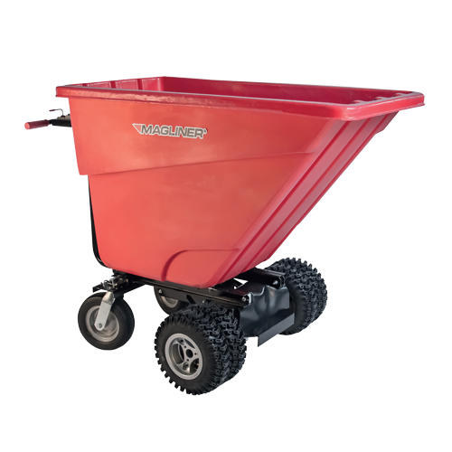 Chariot &agrave; bascule motoris&eacute;, Capacit&eacute; 13.5 cu.ft., 45" h x 33-1/2" la x 68" p Groupe Generik
