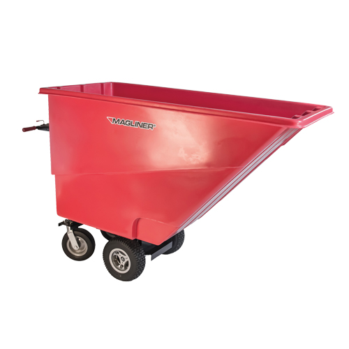 Chariot &agrave; bascule motoris&eacute;, Capacit&eacute; 27 cu. ft., 51" h x 81" la x 33" p Groupe Generik