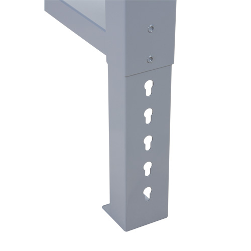 Pattes d'&eacute;tabli pour service industriel, Acier, 24" p x 34" h, Simple Groupe Generik